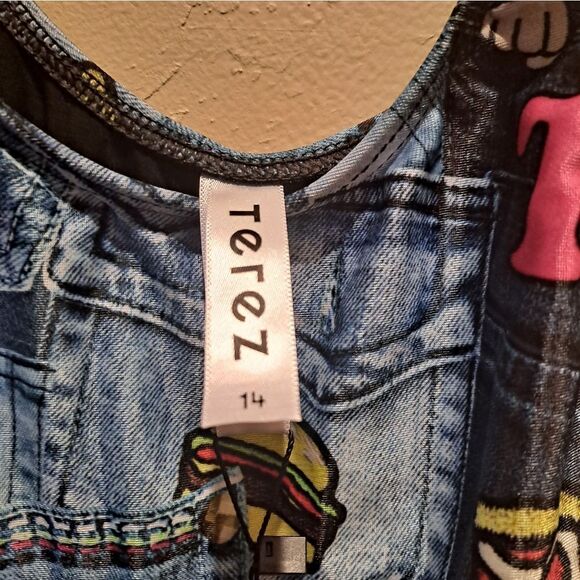 Terez Pocket Print One-Piece Swimsuit Size 14 - Picture 4 of 7